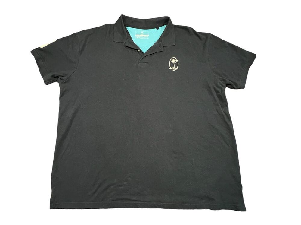 Fiji Rugby Mens Cotton Mesh Polo #9 Size 3XL Navy